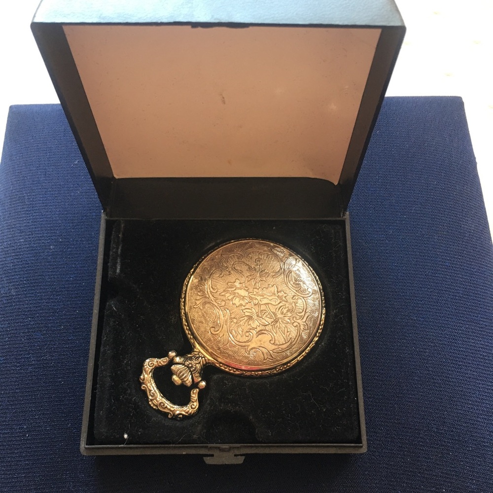 Vintage Ornate Engraved Pocket Watch